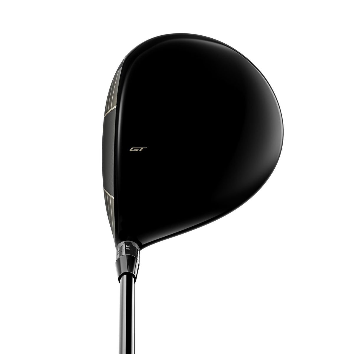 Titleist GT3 driver, vy uppifrån vid adress