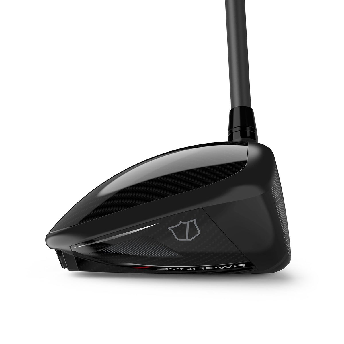 Wilson Dynapower Carbon driver, kolfiberkrona sedd uppifrån vid adress