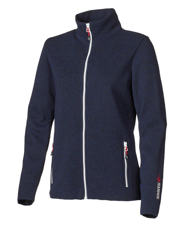 Ivanhoe Hedda full zip dam, detalj på stickning och sidficka