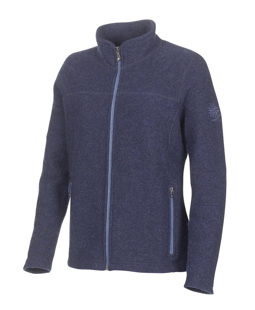 Ivanhoe Beata full zip kofta i filtad ull, framifrån med dragkedja