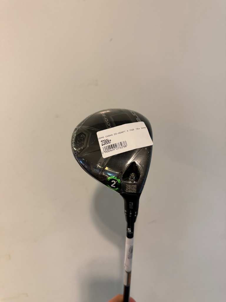 Cobra DS-ADAPT X FW3 fairway wood 15° demoklubba, höger, stiff skaft