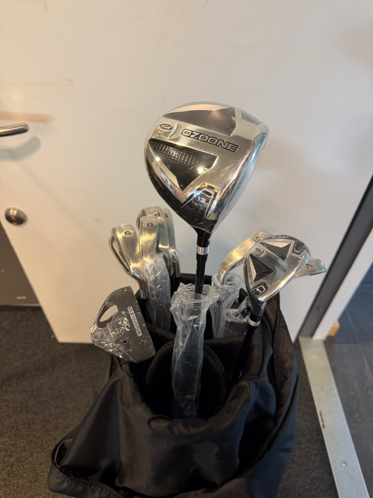 OZOONE QUEST boxset 6-SW + Driver + Hybrid 5 + golfbag - Demoklubba
