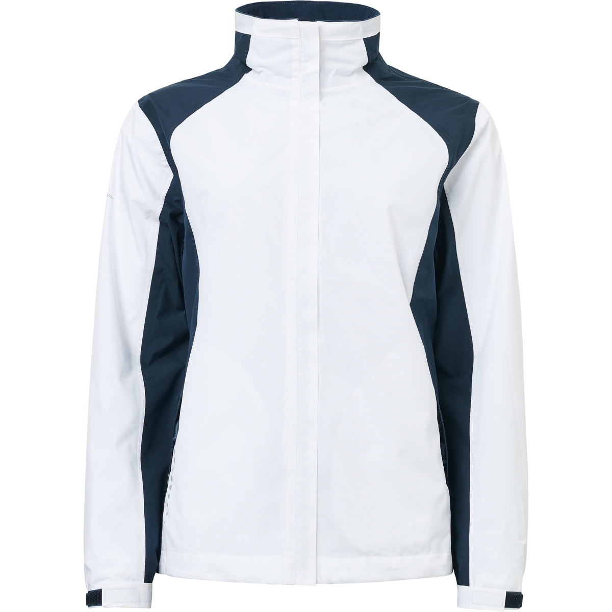Abacus Links Stretch Regnjacka Dam White/Navy/Black – bild 2