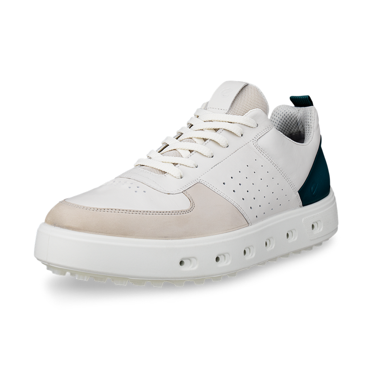 ECCO Golf Street 720 herr Gravel/White/Bay Green, sidovy