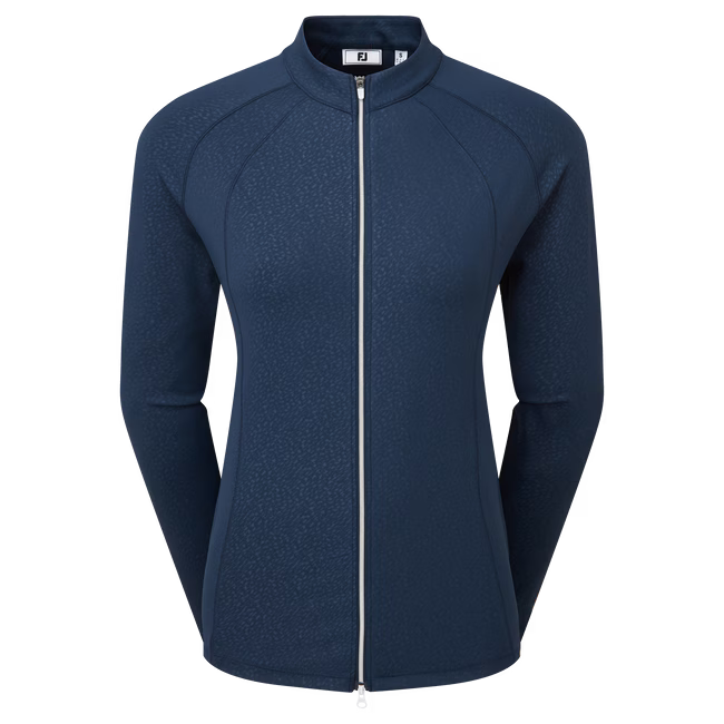 FootJoy Embossed Full-Zip Midlayer Dam Navy