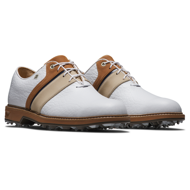 FootJoy Premiere Packard LX golfsko herr, snedvy av läderdetaljer och snörning
