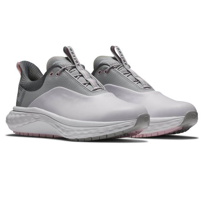 FootJoy FJ Quantum Dam golfsko, snedvy av läder- och mesh-ovandel med snörning