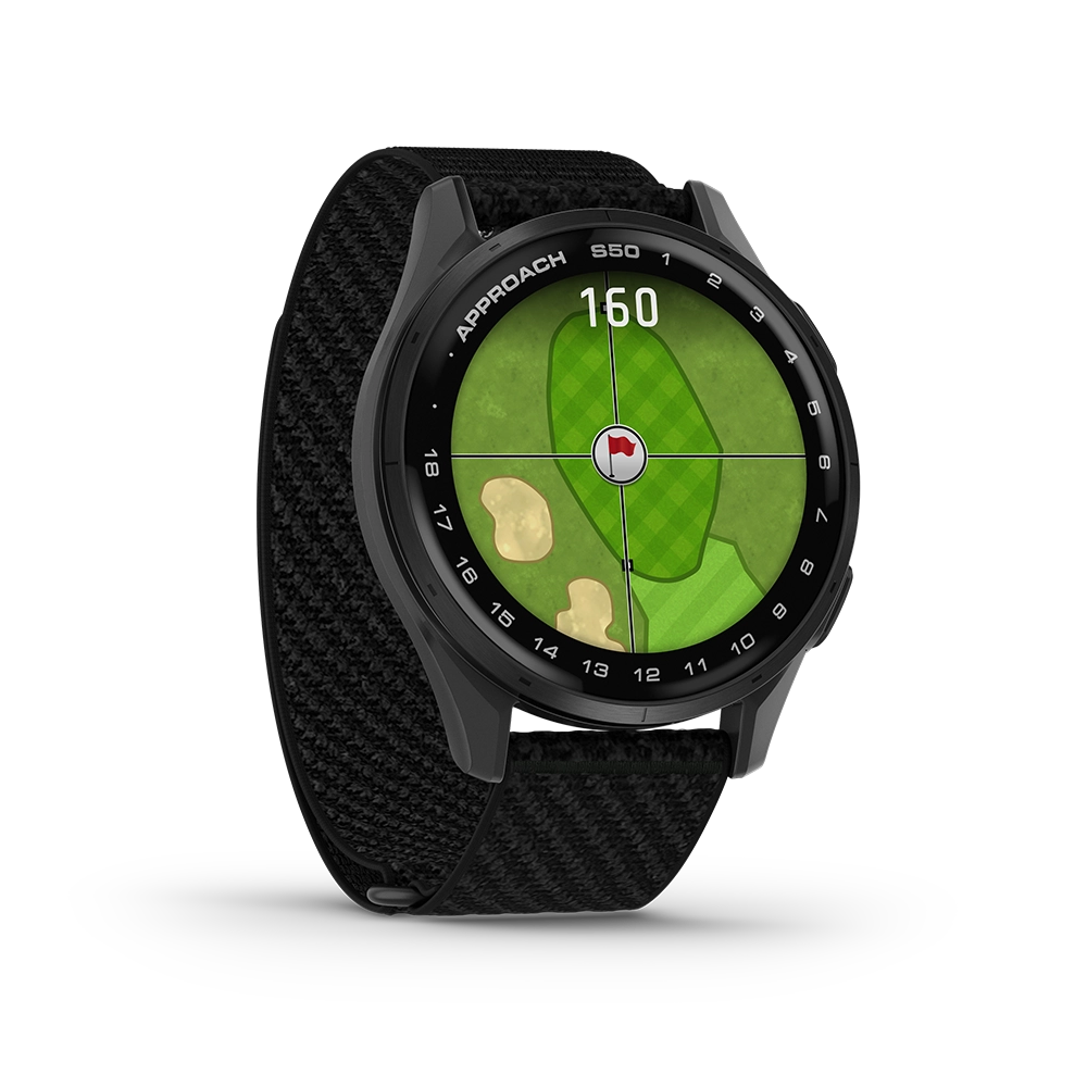 Garmin Approach S50 svart golfklocka med nylonrem
