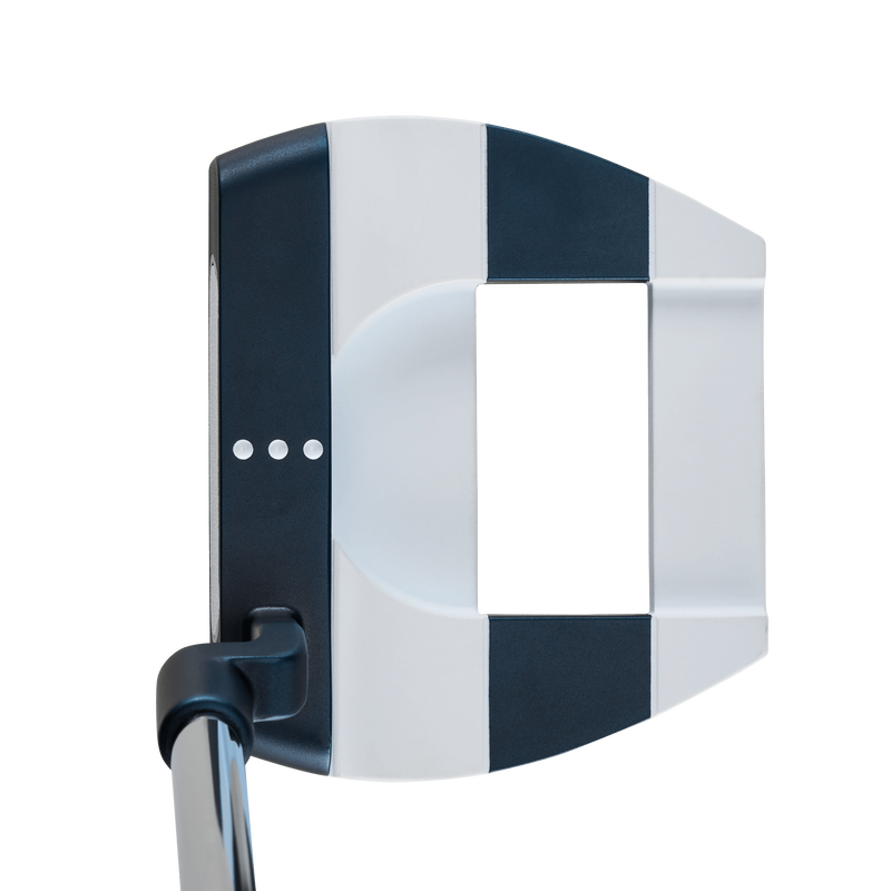 Odyssey AI-ONE Jailbird Mini mallet-putter, vy av klubbhuvudet