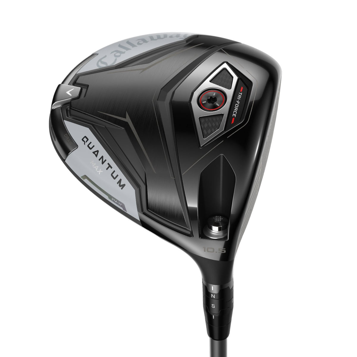 Callaway Quantum Max driver, klubbhuvudet sett snett framifrån