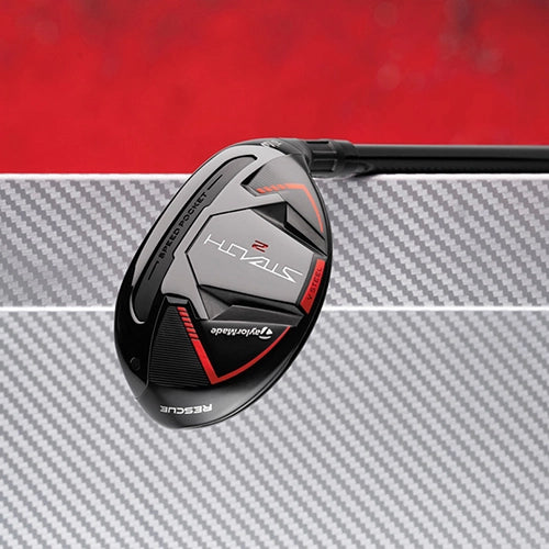 TaylorMade Stealth 2 hybrid, närbild på hosel och skaft
