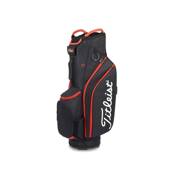Titleist Cart 14 vagnbag i svart och röd