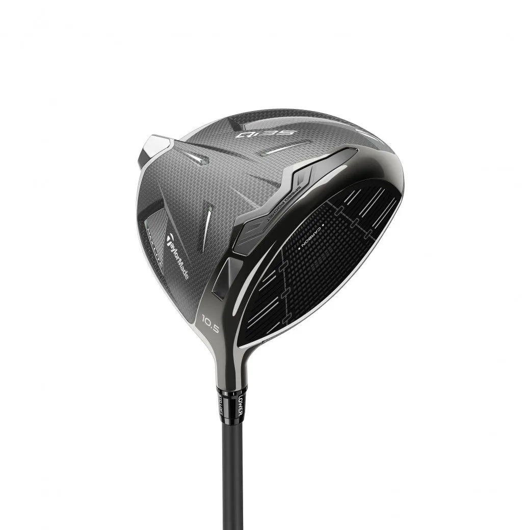 TaylorMade Qi35 Max Lite driver sedd snett från höger