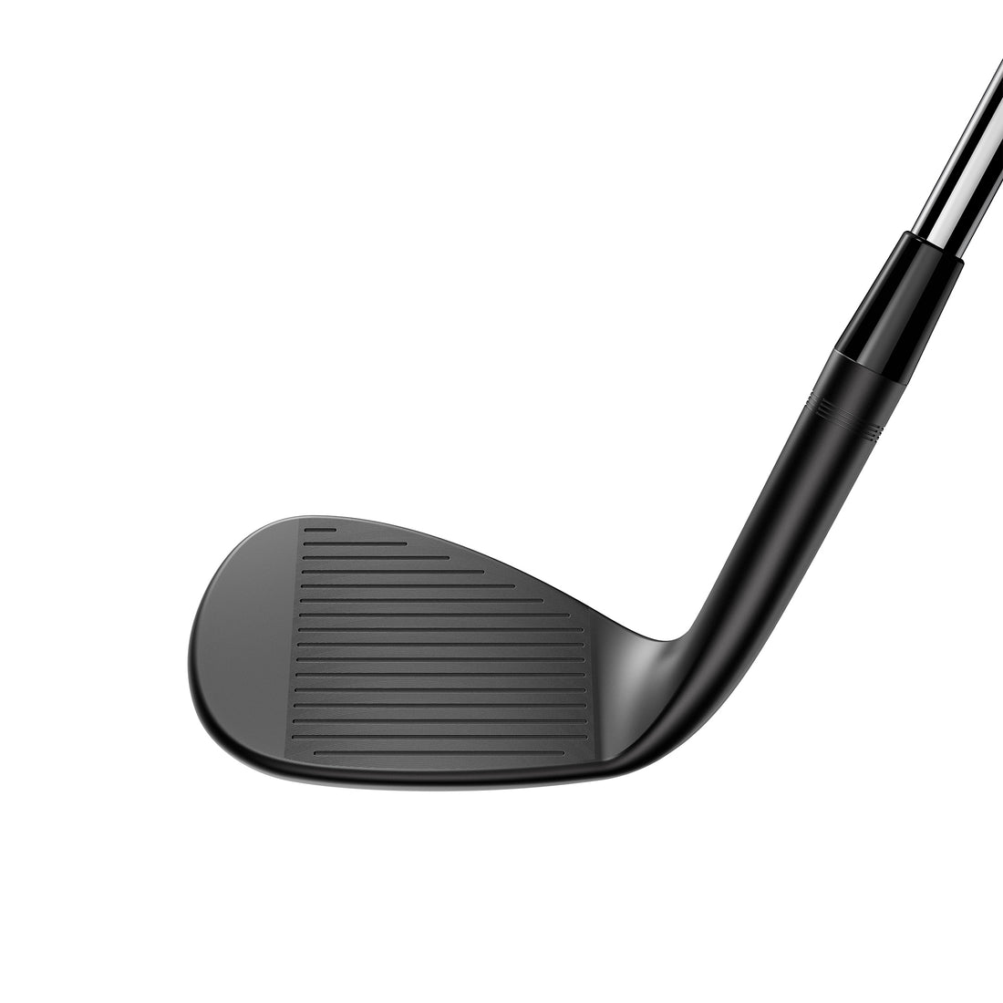 Cobra KING Svart wedge, träffytan med skåror sedd framifrån