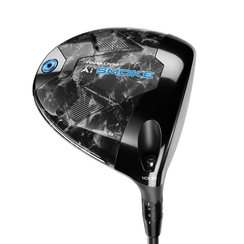 Callaway Paradym AI Smoke MAX D Dam driver, klubbhuvudet sett snett framifrån