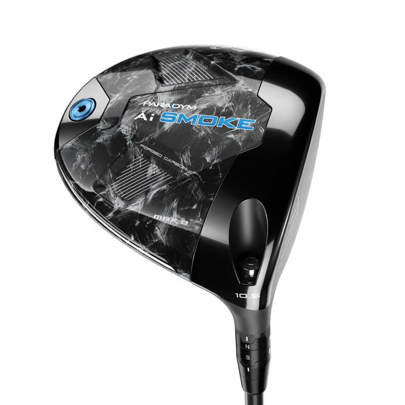 Callaway Paradym AI Smoke MAX D driver, klubbhuvudet sett snett framifrån