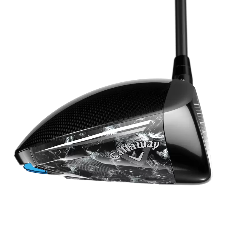 Callaway Paradym AI Smoke MAX driver, vy uppifrån vid adress