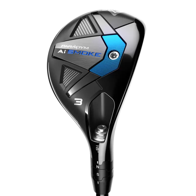 Callaway Paradym AI Smoke hybrid, klubbhuvudet sett snett framifrån