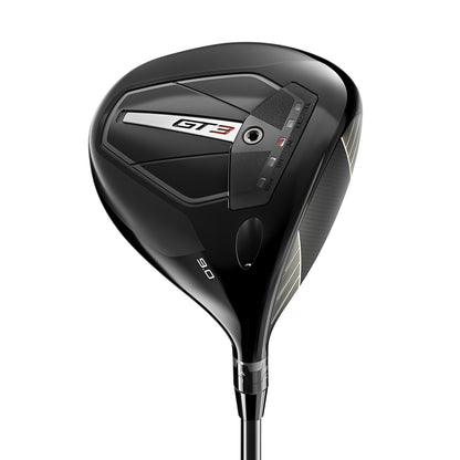 Titleist GT3 driver, klubbhuvudet sett snett framifrån