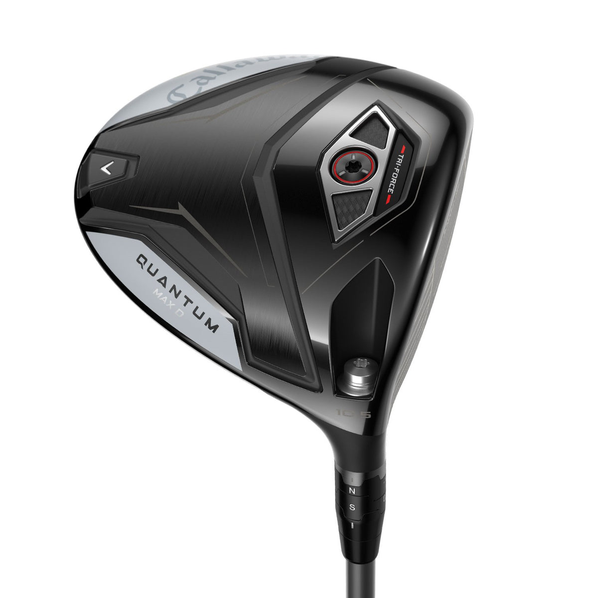 Callaway Quantum Max D driver, klubbhuvudet sett snett framifrån