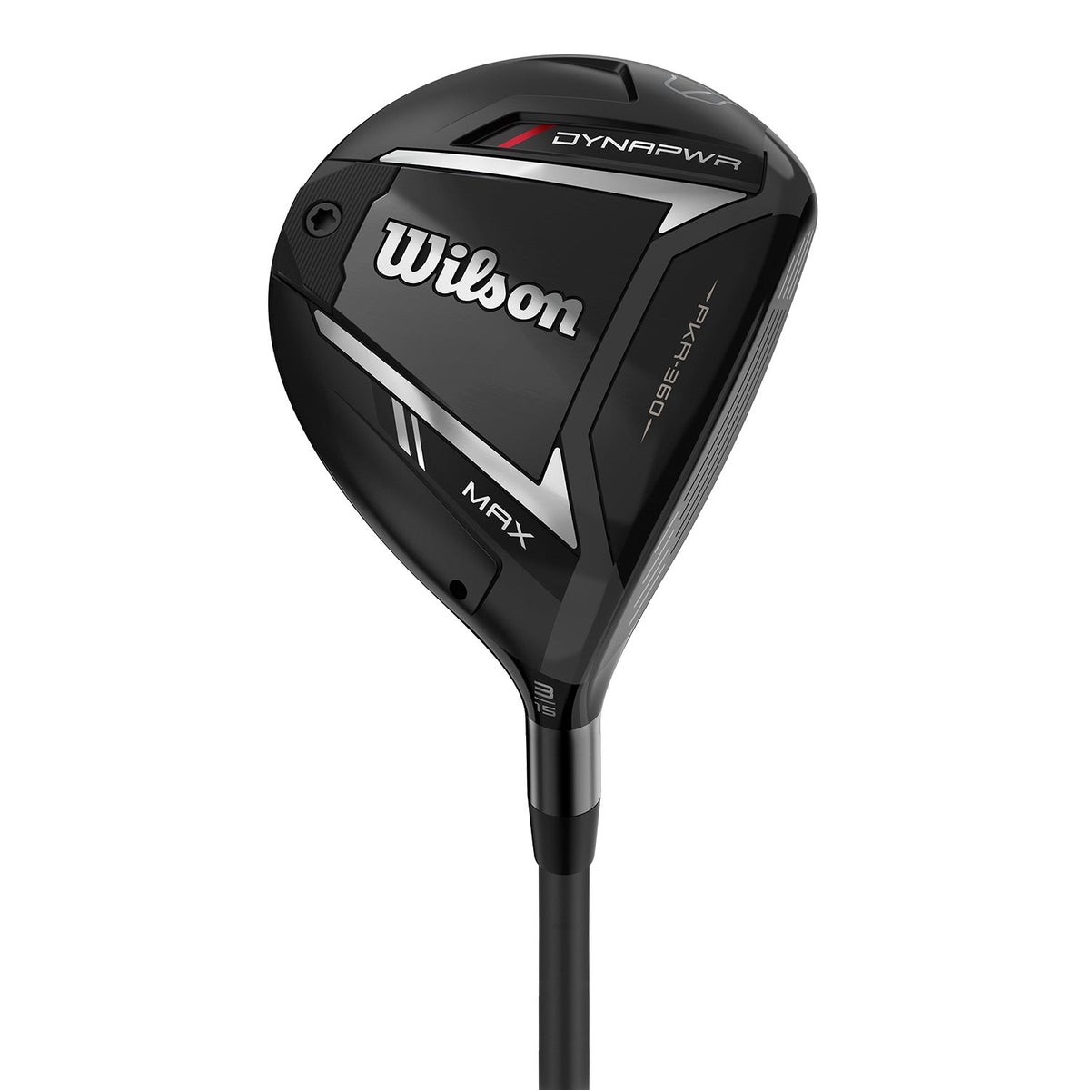 Wilson Dynapower MAX 2025 fairwaywood, klubbhuvudet sett snett framifrån