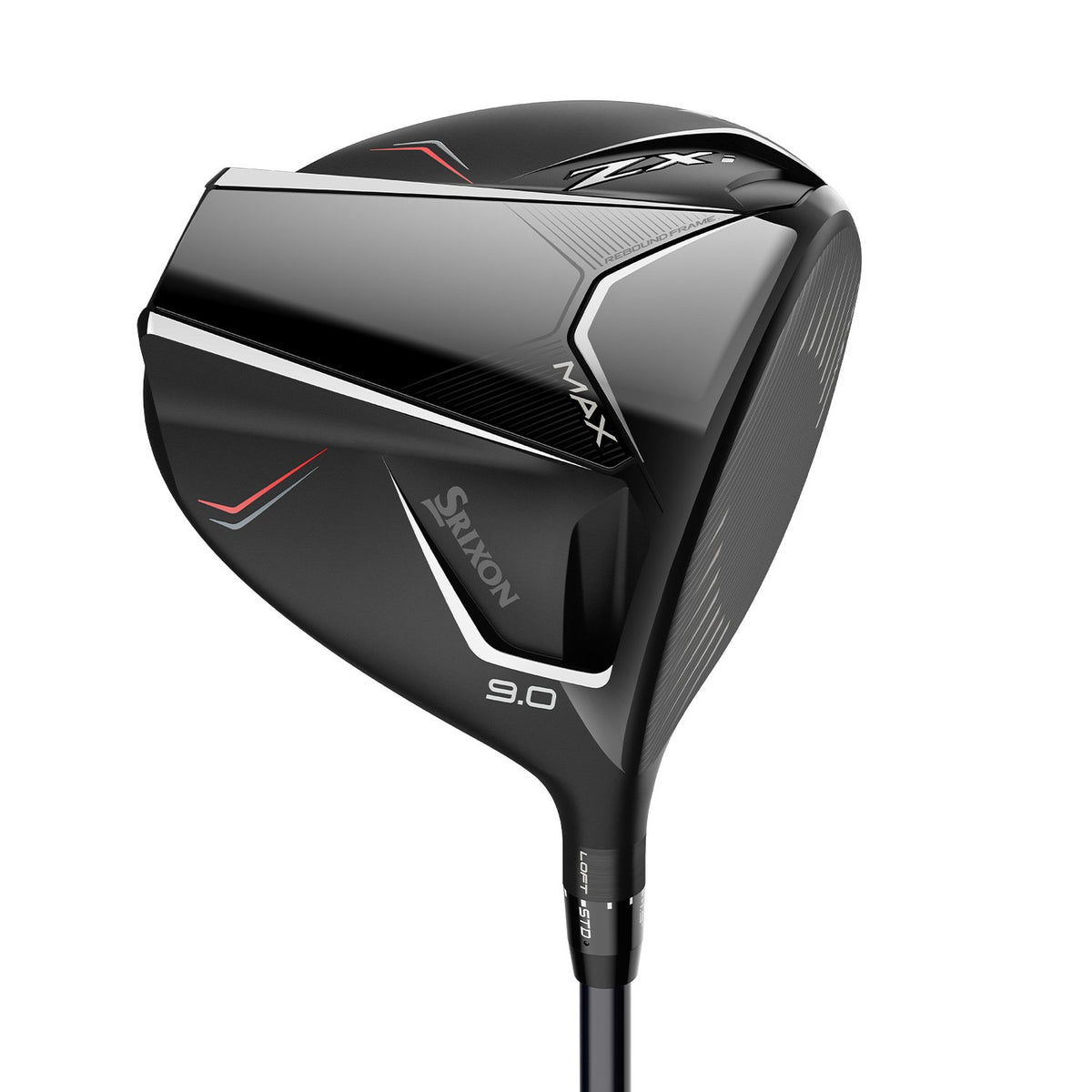 Srixon ZXi MAX driver, klubbhuvudet sett snett framifrån