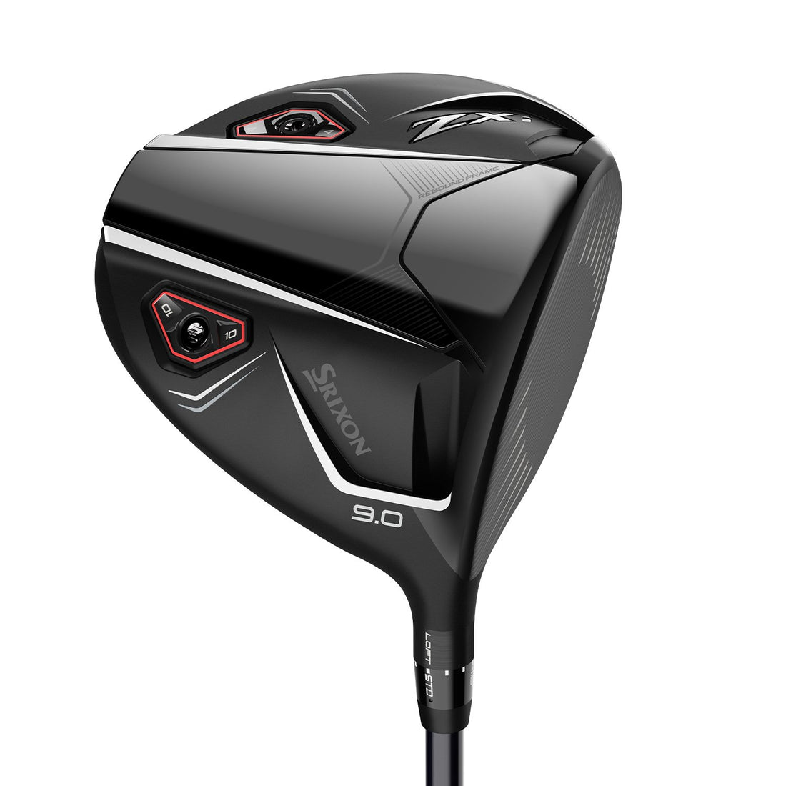 Srixon ZXi driver, klubbhuvudet sett snett framifrån