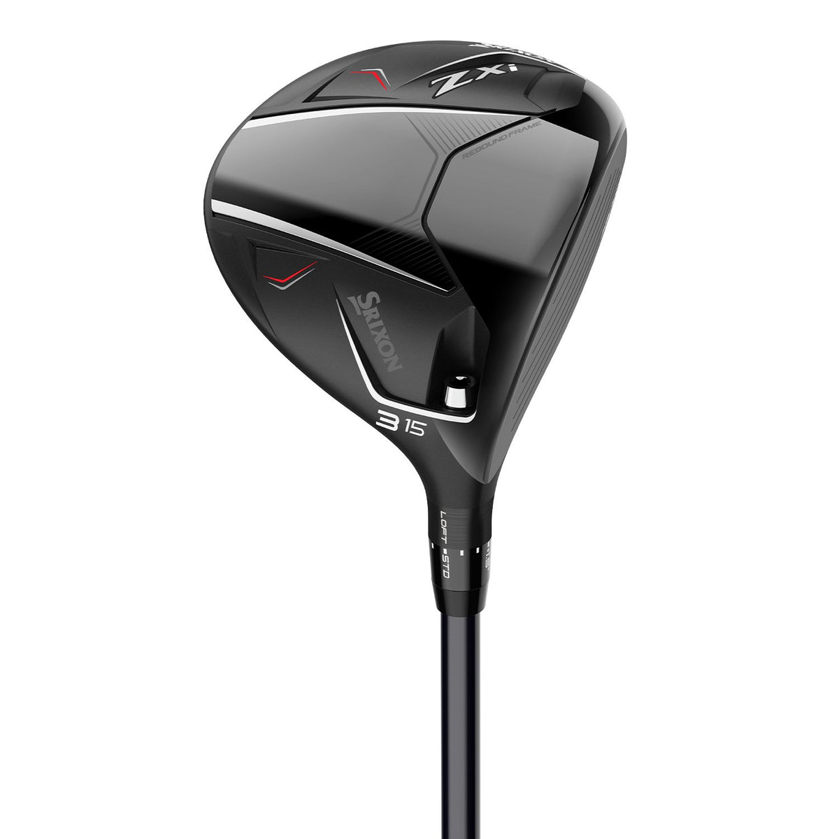 Srixon ZXF 25 fairwaywood, klubbhuvudet sett snett framifrån