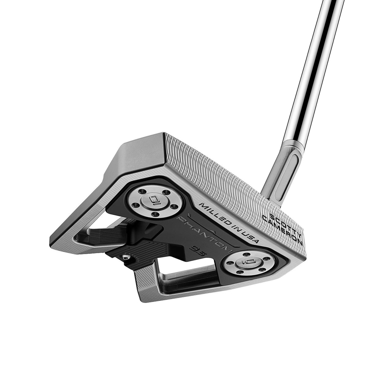Scotty Cameron Phantom 9.5 mallet-putter ovanifrån med två parallella siktlinjer