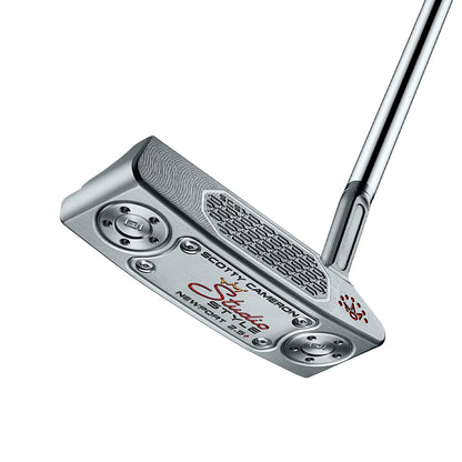 Scotty Cameron Newport 2 putter, 2025 Super Select, sedd ovanifrån vid adress