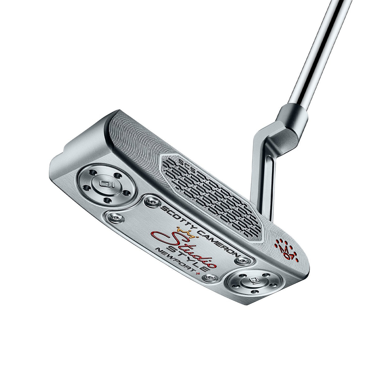 Scotty Cameron Newport Plus putter, 2025 Super Select, sedd ovanifrån vid adress