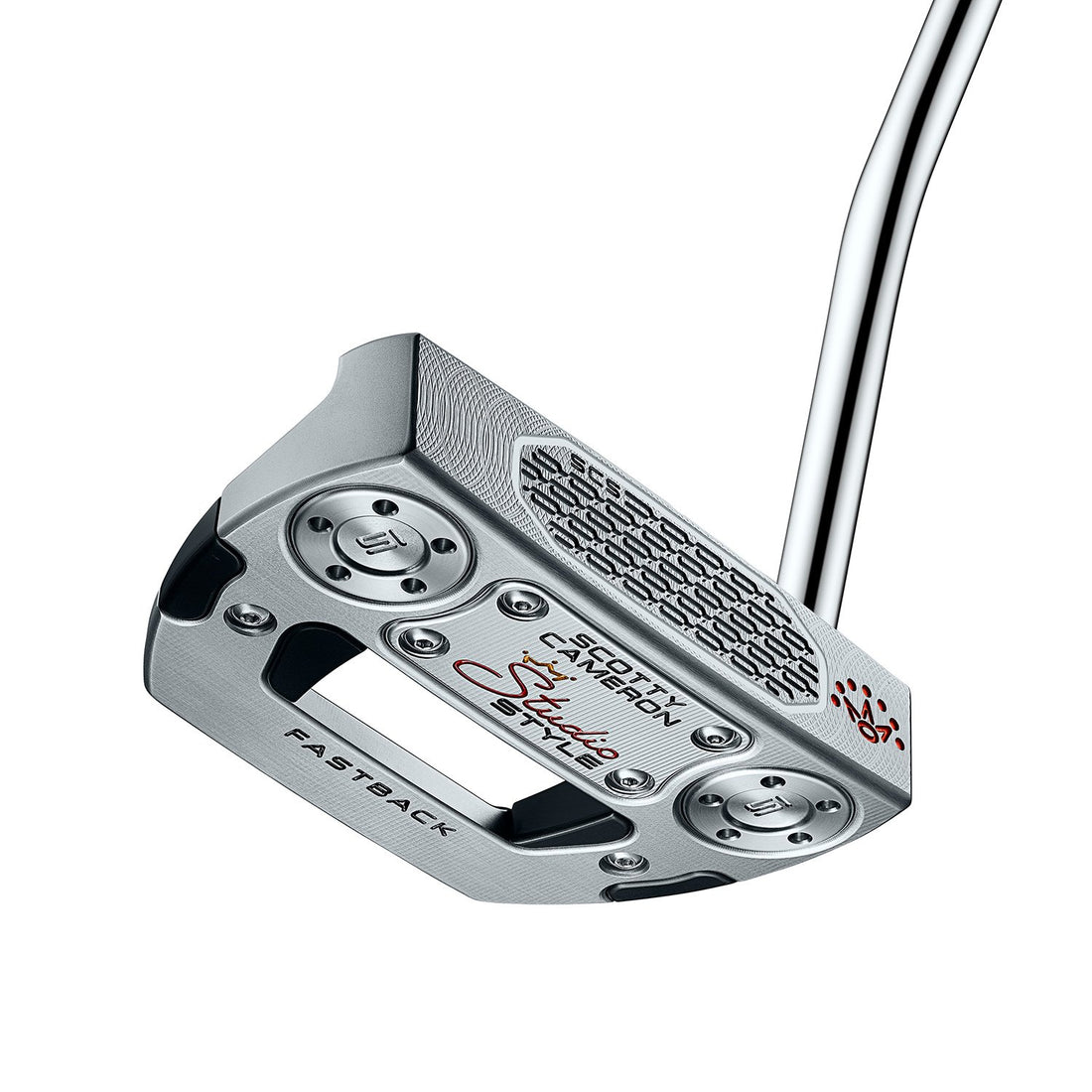 Scotty Cameron Fastback mallet-putter, 2025 Super Select, sedd ovanifrån vid adress