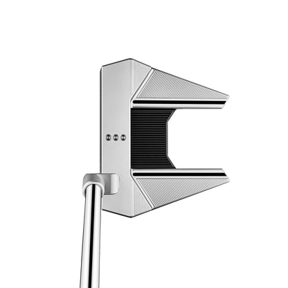 Scotty Cameron Phantom 7.2 mallet-putter, baksidan med snäckskalsmönster i flänsen