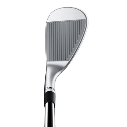 TaylorMade MG4 Chrome wedge, träffytan med Spin Tread sedd framifrån