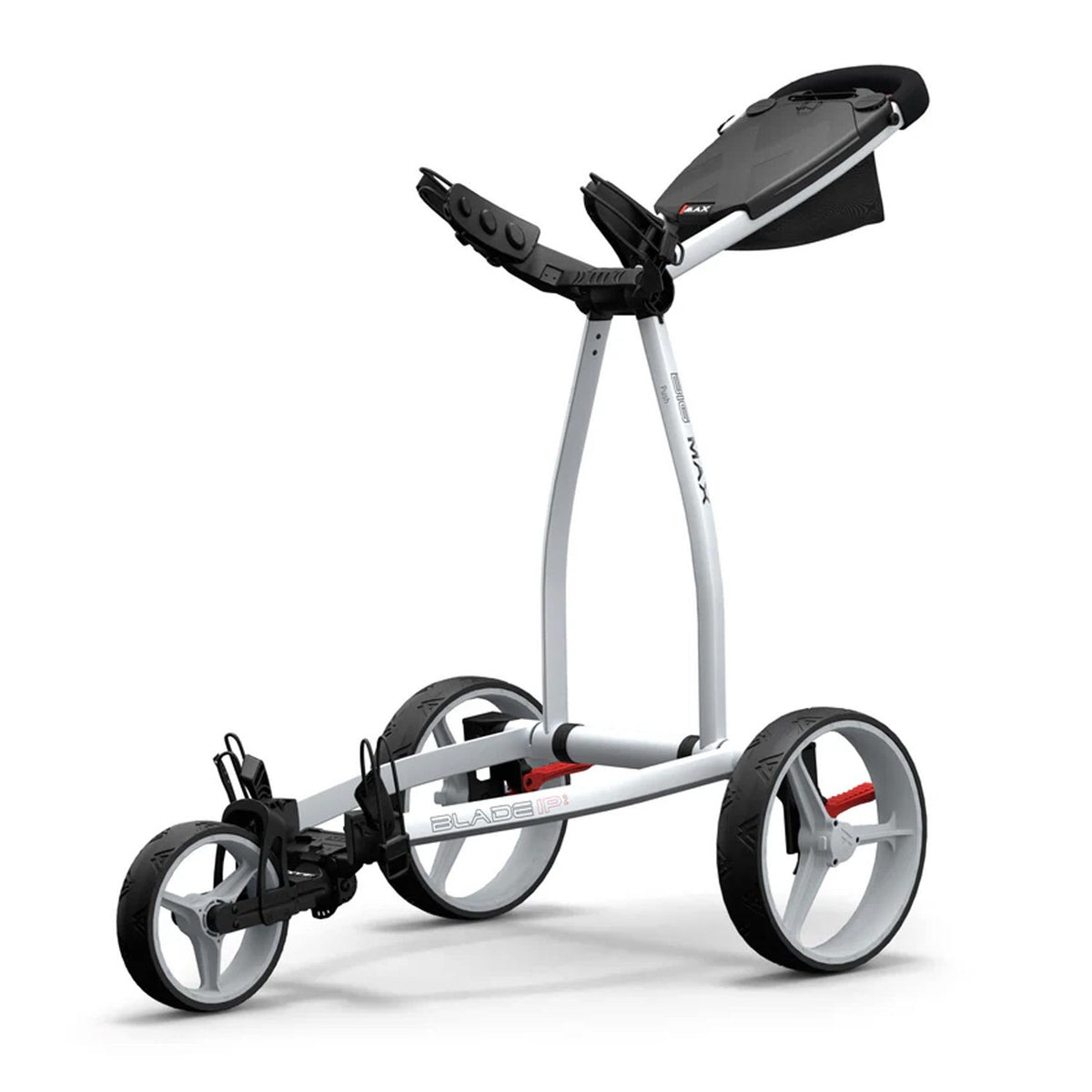 BIG MAX Blade IP 2.0 vit pushvagn uppfälld med XL-organizerpanel