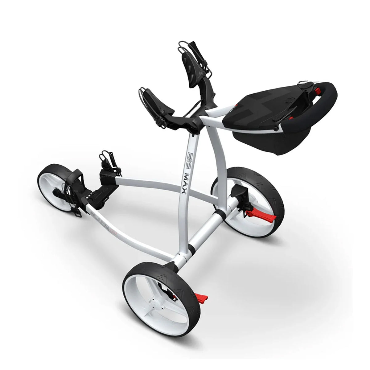 BIG MAX Blade IP 2.0 vit golfvagn hopfälld med FlatFold