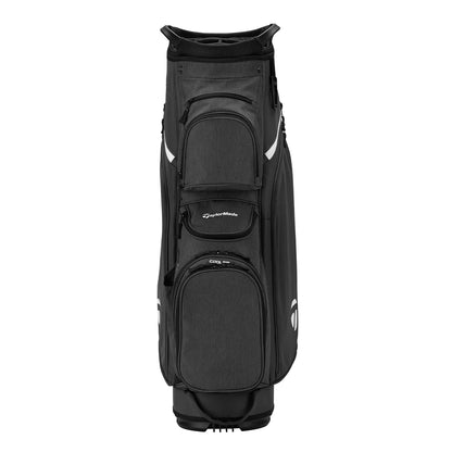 TaylorMade Cart Lite i grått och blått, detaljvy av fickor