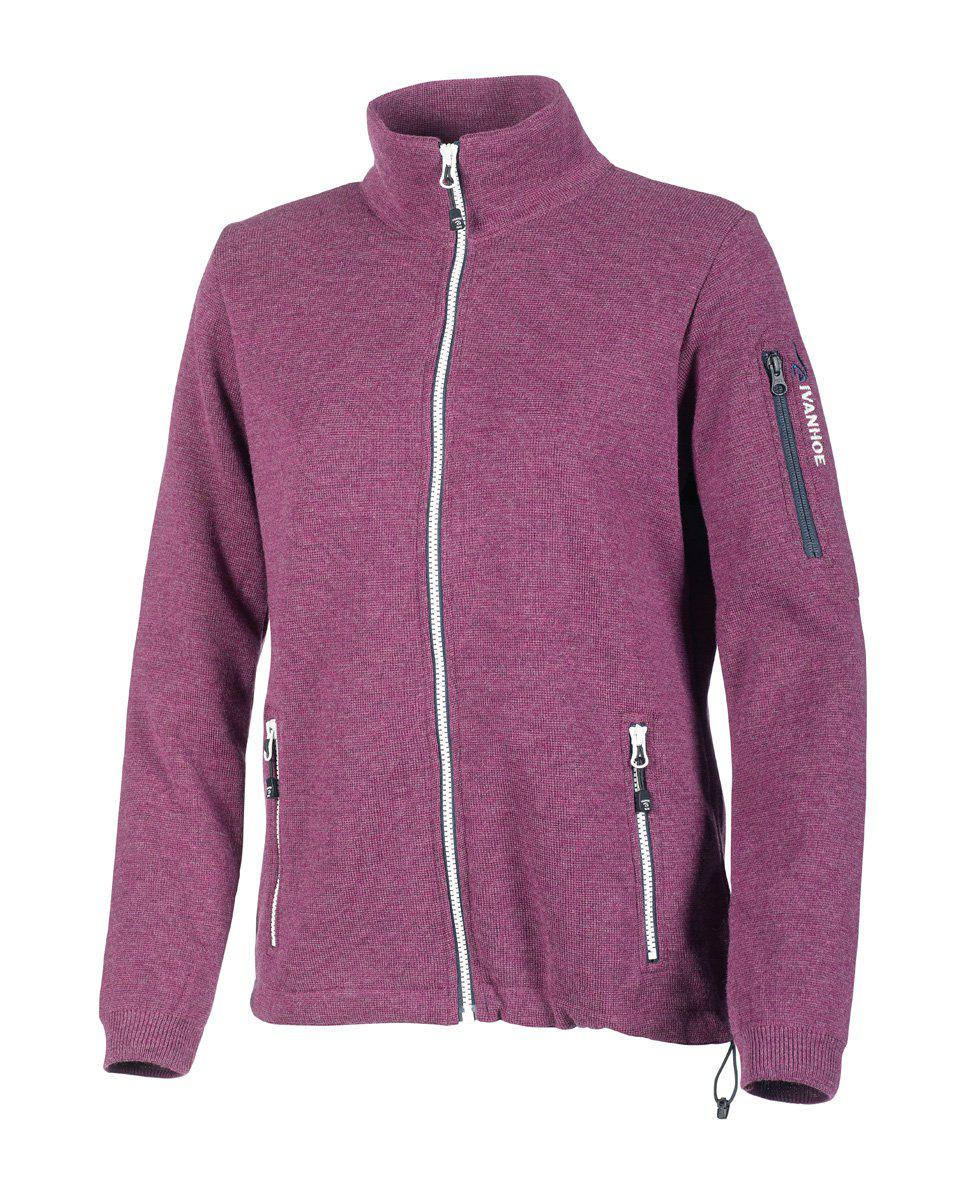 Ivanhoe Hedda Windbreaker dam merinojacka i steelblue, framifrån