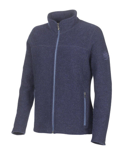 Ivanhoe Beata full zip kofta i filtad ull, framifrån med dragkedja