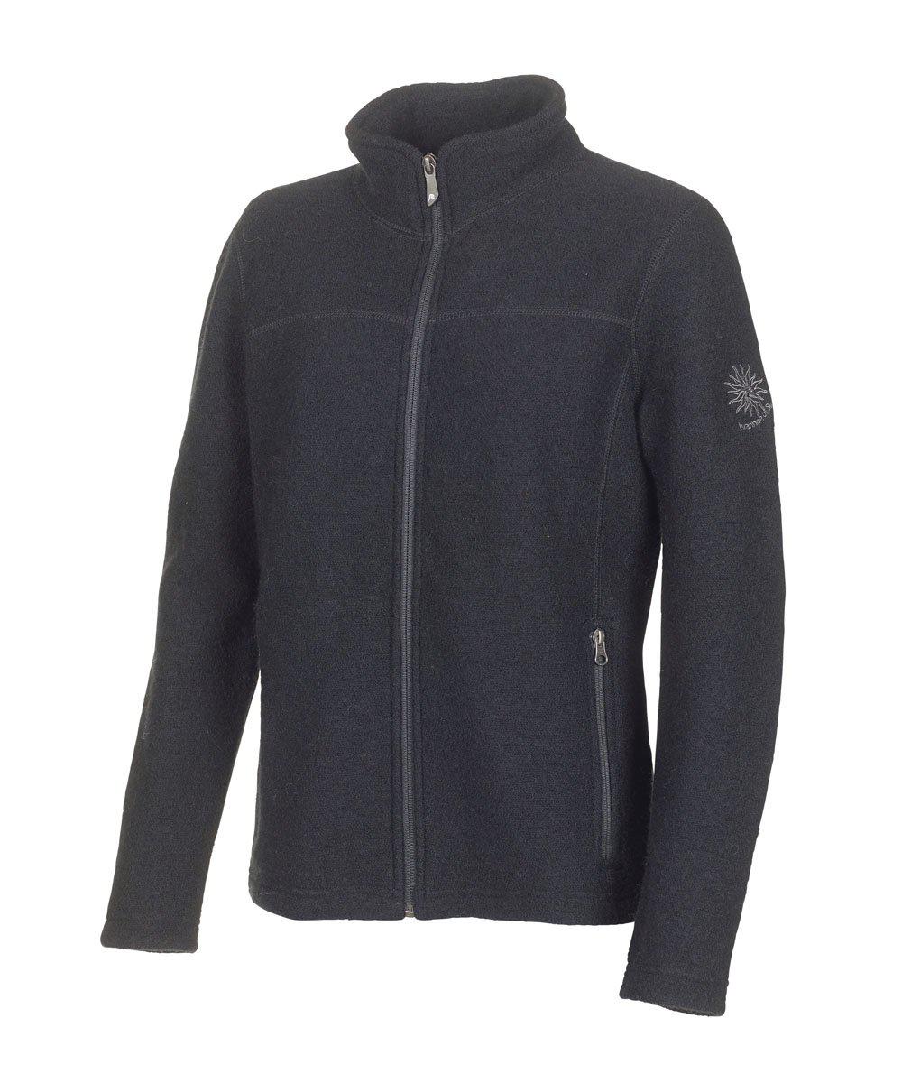 Ivanhoe Beata full zip dam i filtad ull, sedd från sidan