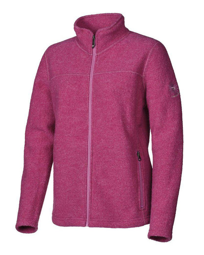 Ivanhoe Beata full zip kofta med flatlocksömmar i kontrastfärg