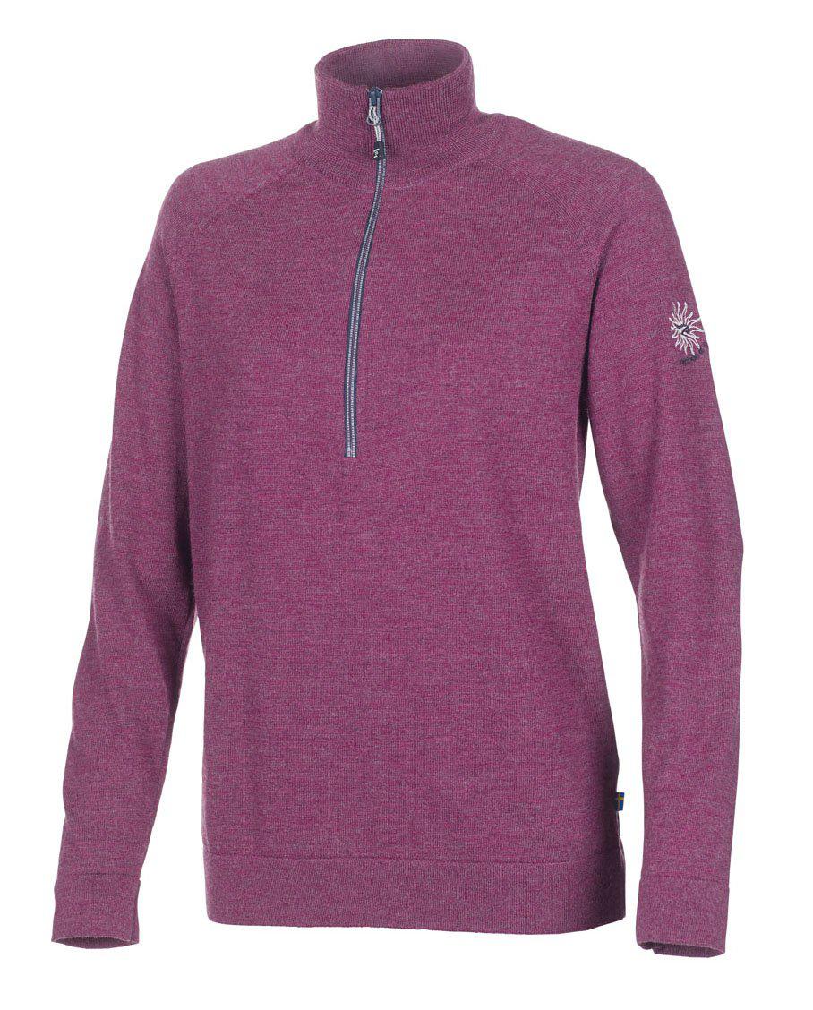 Ivanhoe Jana half zip dam stickad tröja med halv dragkedja, framifrån