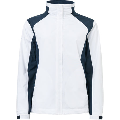 Abacus Links Stretch Regnjacka Dam White/Navy/Black – bild 2