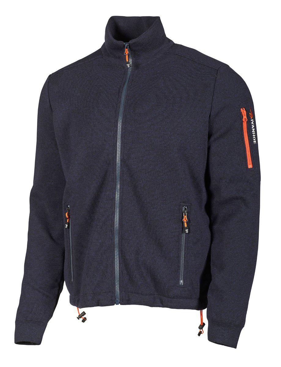 Ivanhoe Hadar fz WB merinowindbreaker, detalj på dragkedja