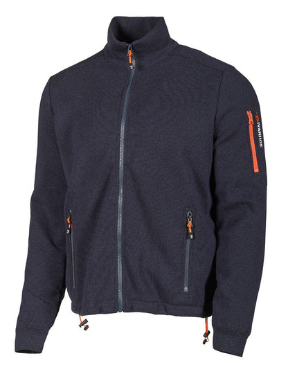 Ivanhoe Hadar fz WB merinowindbreaker, detalj på dragkedja