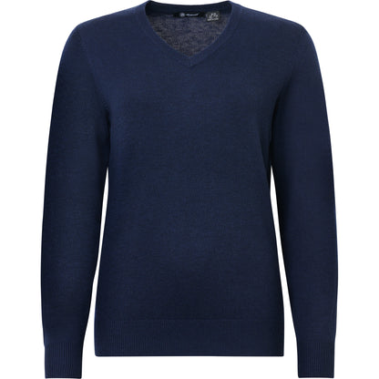 Abacus Liffin V-neck Pullover Dam Navy – tröja – bild 2