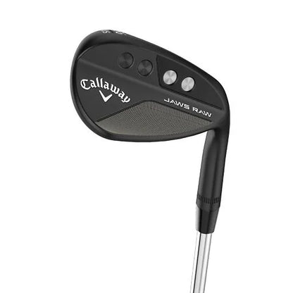 Callaway Jaws Raw Black wedge, klubbhuvud sett snett framifrån