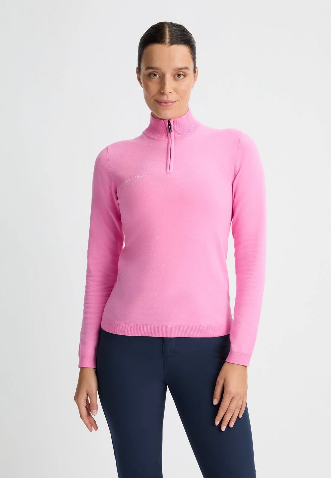 Röhnisch Kora Knitted Half Zip Dam Fuchsia Pink