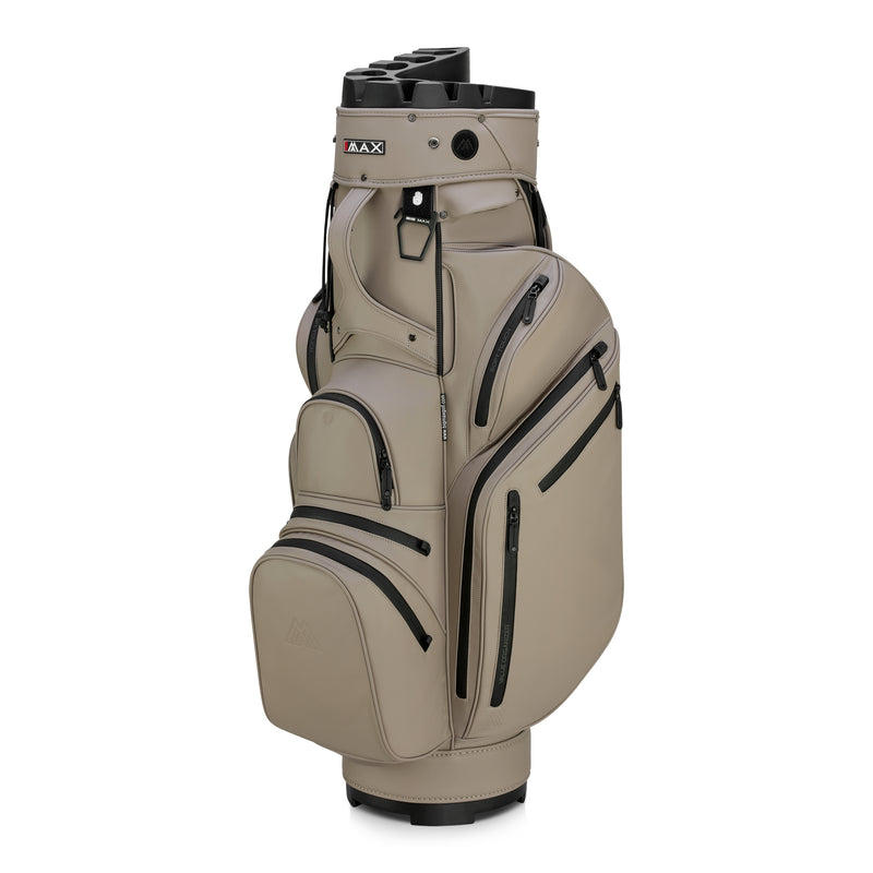 BIG MAX Dri Lite Silencio Prime vagnbag i taupe SoftGuard PU, sedd framifrån