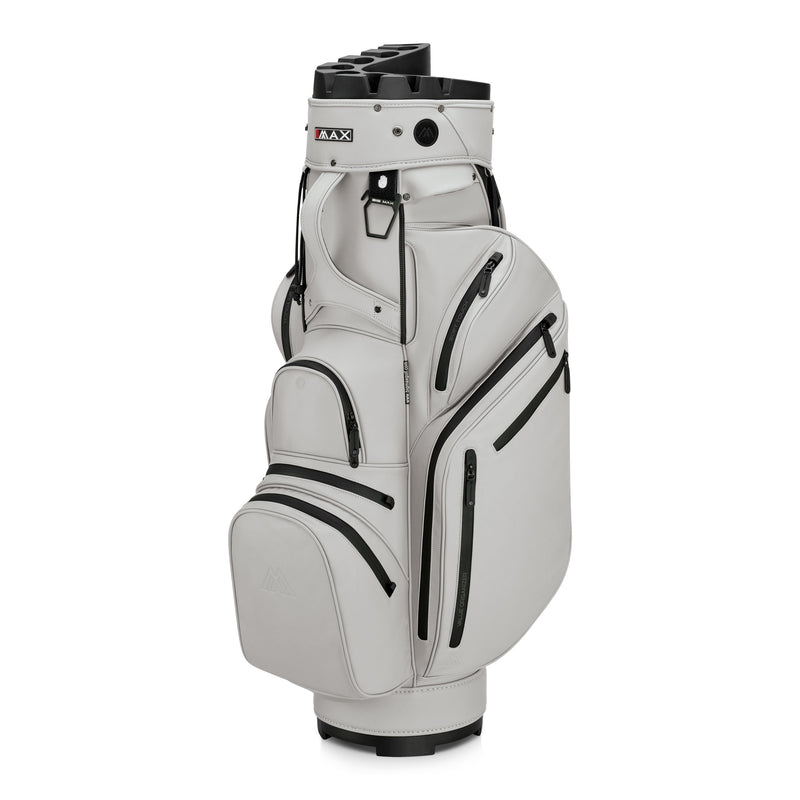 BIG MAX Dri Lite Silencio Prime vagnbag i off vit SoftGuard PU, sedd framifrån